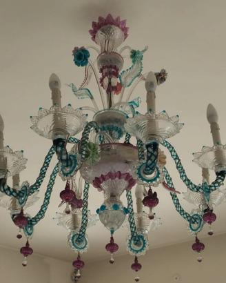 sono 2 lampadari in vetro di murano Rezzonico 