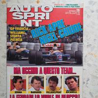 Autosprint 1992 Schumacher sperona Senna