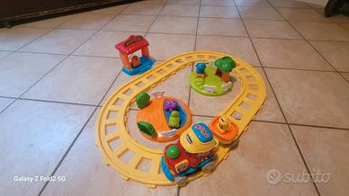 Trenino chicco con pista e animaletti - funziona