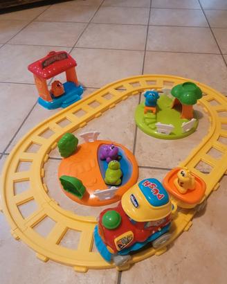 Trenino chicco con pista e animaletti - funziona