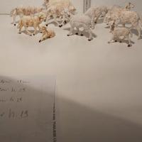 Pecore per pastori da 12cm prodotti in Italia