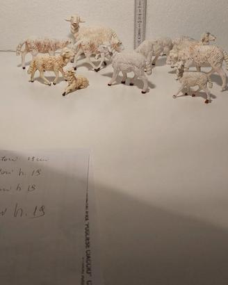 Pecore per pastori da 12cm prodotti in Italia