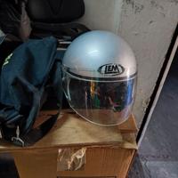 CASCO PER MOTO TG 58, MARCA LEM, BORSA NERA
