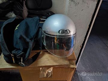 CASCO PER MOTO TG 58, MARCA LEM, BORSA NERA
