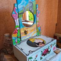 PSICHE TOELETTA Eseguita e Dipinta a mano