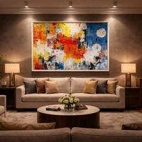 Quadro astratto su tela 127x90