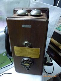 telefono in legno originale primi anni novecento