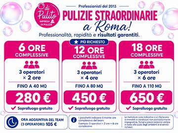 Pulizie straordinarie Roma