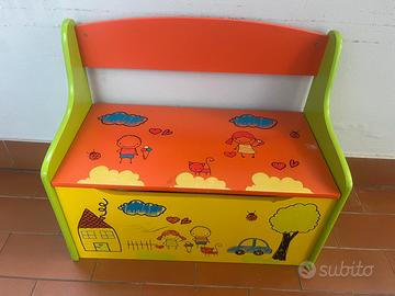 Cassapanca porta giochi per bimbi