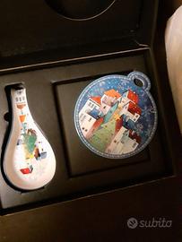 Set Natalizio Egan Ceramica - Sottopentola e Poggi