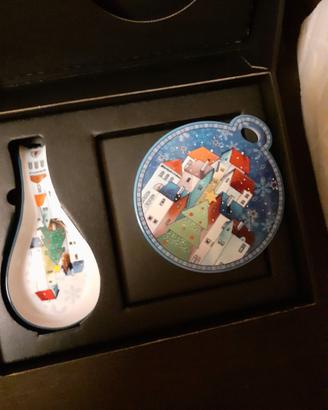 Set Natalizio Egan Ceramica - Sottopentola e Poggi