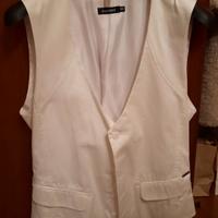 Gilet bianco sagomato antony morato
