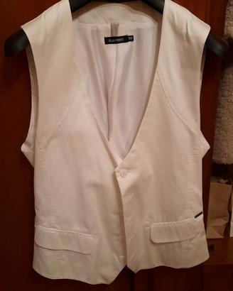 Gilet bianco sagomato antony morato