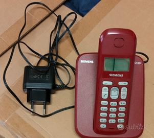 Telefono cordless gigaset rosso as180