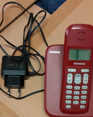 Telefono cordless gigaset rosso as180