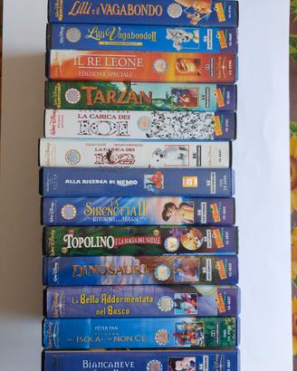 Lotto di 13 VHS Walt Disney 