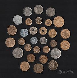 30 monete SPAGNA 1944-2000 anni e valori diversi