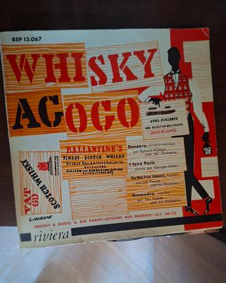 Raro vinile vintage 45 giri WHISKY A GOGO, '50