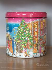 Scatola latta Battistero vintage