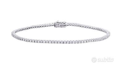 BRACCIALE TENNIS ORO BIANCO 18kt. CON DIAMANTI