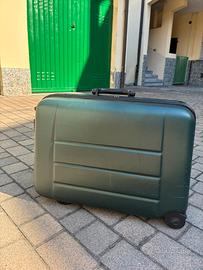 Valigia rigida verde trolley (Spalding)
