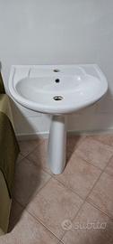 Lavabo con colonna + Mobile bagno con specchio