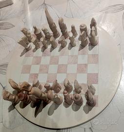 scacchiera in pietra saponaria 