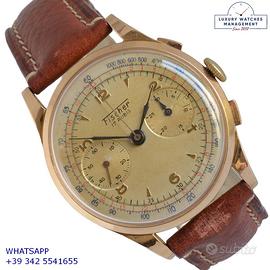 FISCHER Chronograph Landeron 48 champagne 1950
