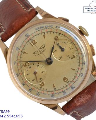 FISCHER Chronograph Landeron 48 champagne 1950