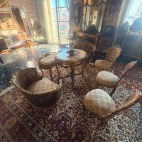 Salotto in foglia oro primi 900