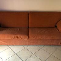 Divano 3 posti sfoderabile in legno massiccio