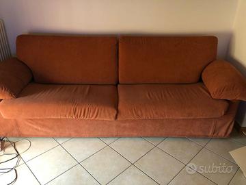 Divano 3 posti sfoderabile in legno massiccio