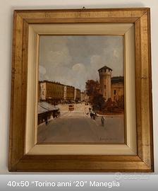 N.3 Dipinti ad olio di Maneglia Edmondo Torino