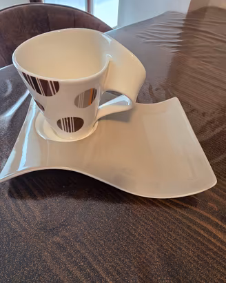 n. 4 tazze villeroy boch per the con piattino