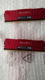 Kit Ram 16GB (2x8) DDR4 Crucial Ballistix 3600mhz