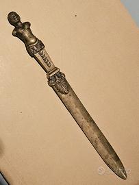 Tagliacarte in bronzo di fine 1800