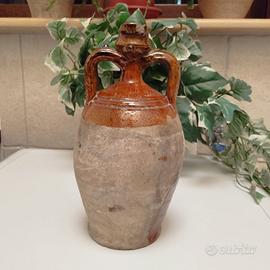 ANTICA E RARA OLIERA IN TERRACOTTA ORCIO META’ 800