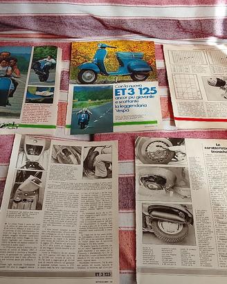 Vespa 125 ET3 , prova , da Motociclismo 9/1976
