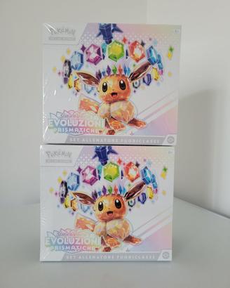 2x Pokemon ETB Ita Evoluzioni Prismatiche Perfetti