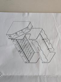 letto a castello + scala 