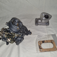 Carburatore WEBER 30 ,collettore fiat 500 Abarth
