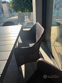 Salottino esterno rattan