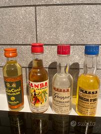 Bottigliette mignon liquori + olio Carli mignon