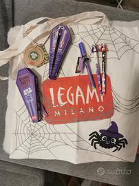Set Legami Halloween 2penne panda+1 Lovely +Tote