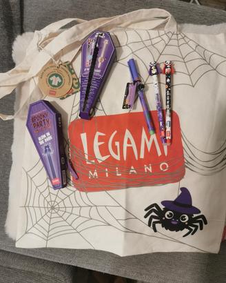 Set Legami Halloween 2penne panda+1 Lovely +Tote