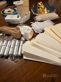 materiale vario per bomboniere 