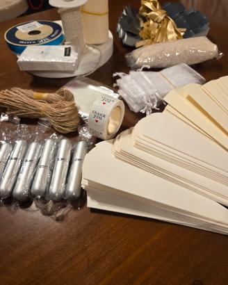 materiale vario per bomboniere 