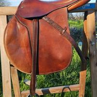 Sella Pariani da salto marrone pari al nuovo