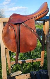 Sella Pariani da salto marrone pari al nuovo