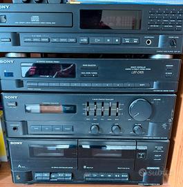 Stereo Sony con amplificatori